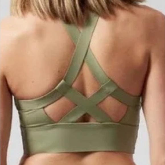 ATHLETA SWIM SET (M) HIGH WAIST BOTTOM & PALM CONSCIOUS BIKINI TOP (A-C Cups) - Picture 3 of 11